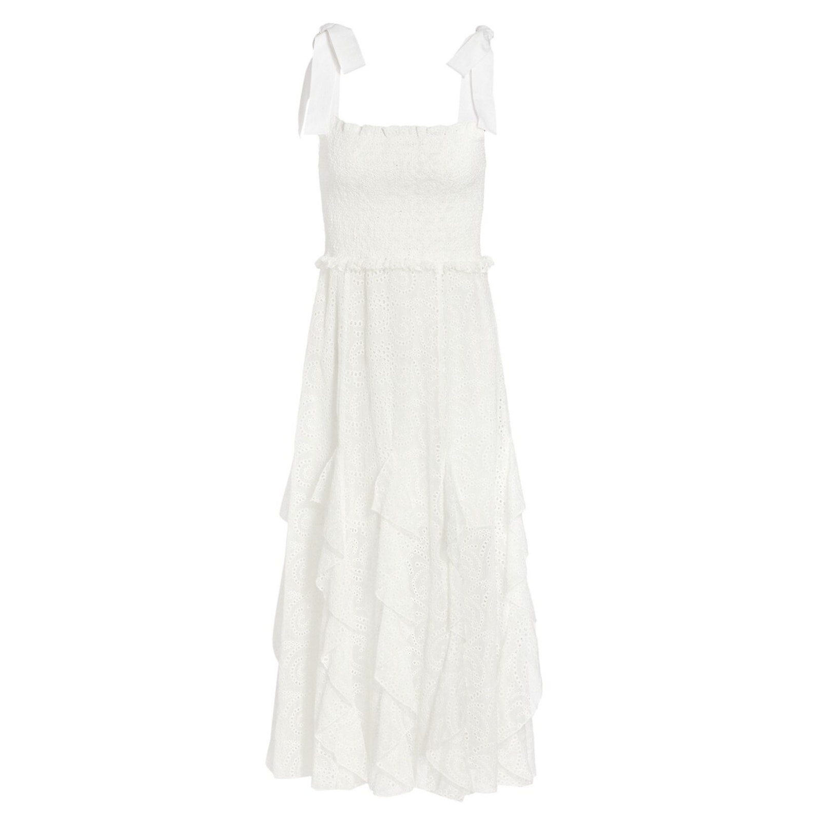 Olivia Eyelet White Jocelyn Dress Size 0